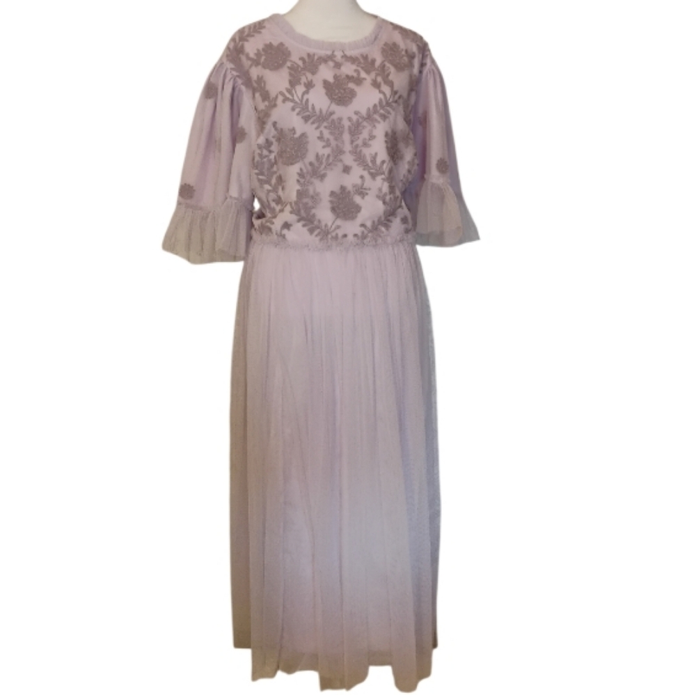 JessaKae Lavender Embellished Tulle Dress - Picture 2 of 16